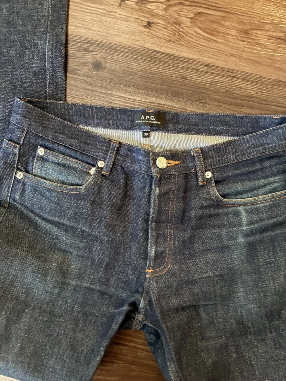 A.P.C. Petit New Standard Men’s Jeans Size 30 Dark Indigo Denim